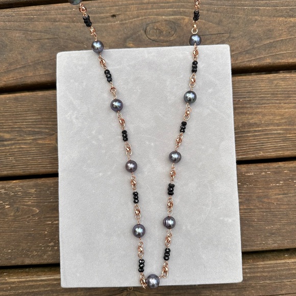 Honora Bronze Italy Pearl Necklace - Picture 3 of 6